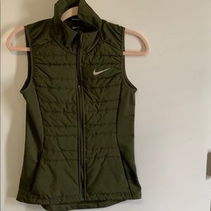 Olive green vest